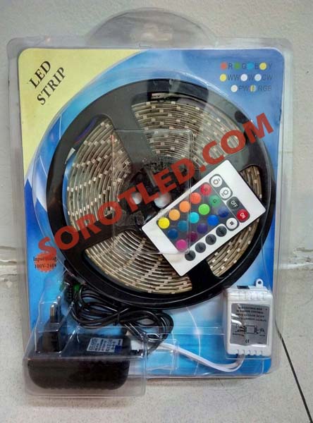 Lampu LED Strip RGB Dekoratif Remote Komplit Set